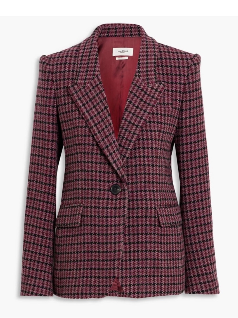Isabel marant kerstin jacket blazer herringbone Raspberry